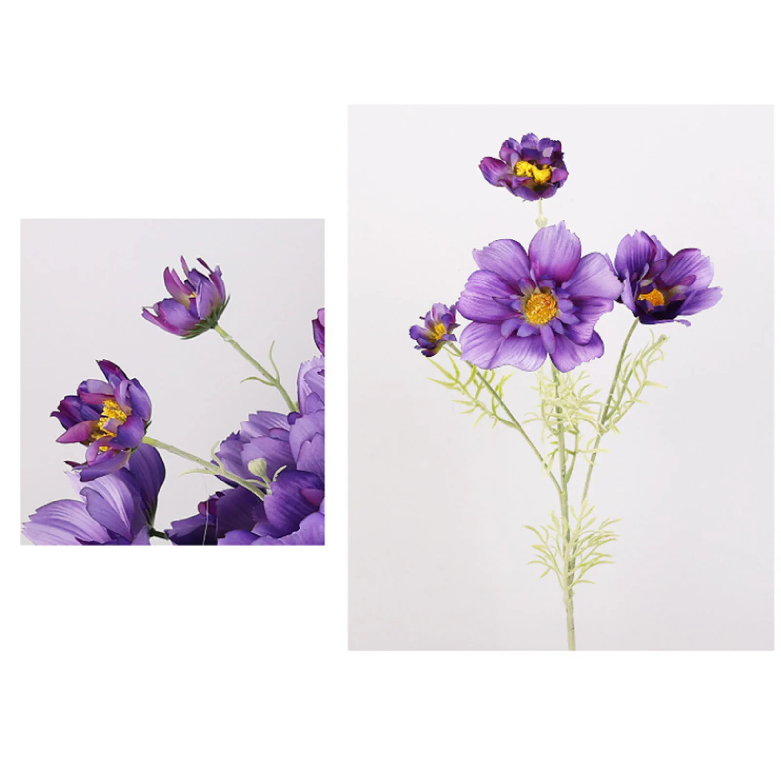 Artificial Cosmos Galsang Flower Long Stem Fade Proof Simulated Silk Fake Flower Branch For Home Party Wedding Decoration