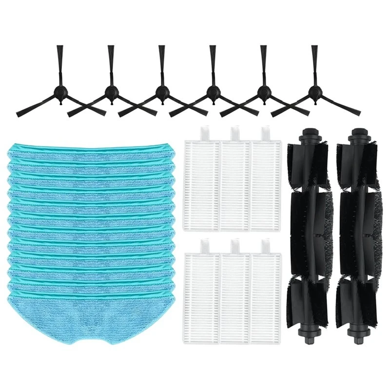 Y59A Replacement Main Brush Side Brush HEPA Filter Mop Pad For Philips Homerun 2000/3000 Spare Parts Accessories