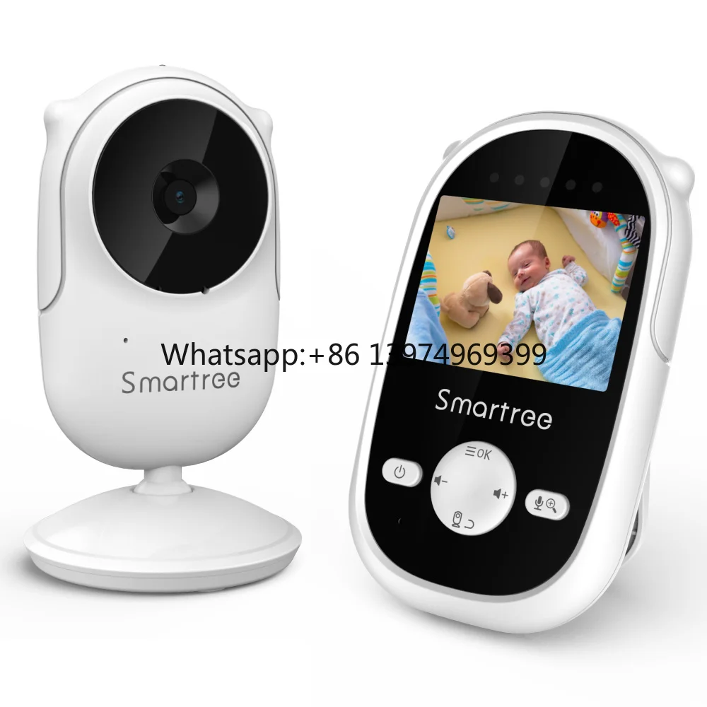 Smartree SM25 Indoor Baby Monitor 2.5 Inch Digital Wireless Camera with Night Vision Two-way Audio Music Player