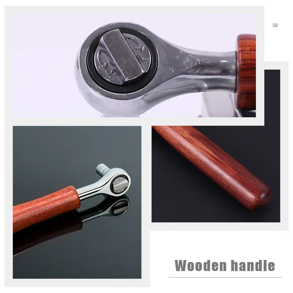 

Guzheng Tuning Wrench Quadrilateral Alloy Wood Handle Portable Professional Durable Musical Instrument Tool For Banjo