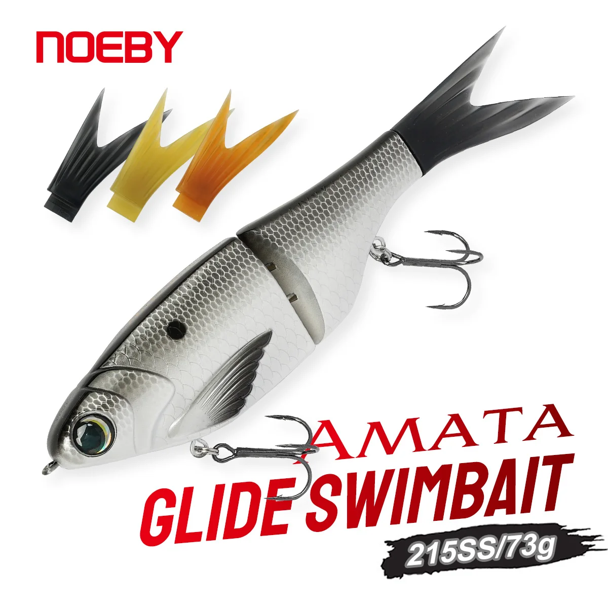 

NOEBY Glide Swimbait 215 мм 73 г AMATA, составная приманка, воблер, стикбейт, жесткая приманка для ловли баса, щуки, сома, для пресноводной и морской рыбалки