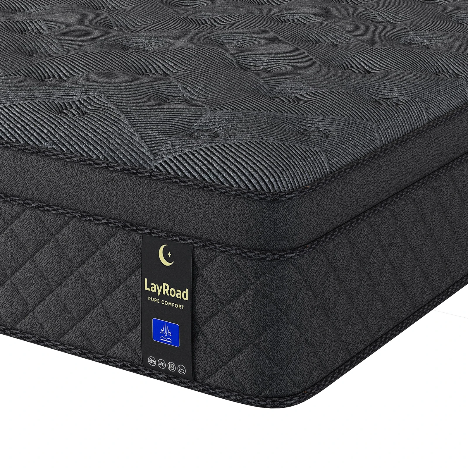 12inch Memory Foam Hybrid Mattress With Pocket Springs, Twin, Full, Queen, King, Sizes In A Box, Medium Firm, Mattresses For Support Comfort, Fiberglass-Free Suitable For Home BedroomsAnd Hotels