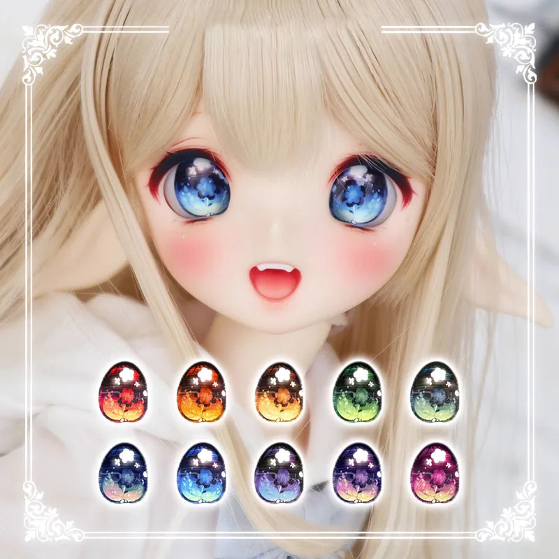 BJD eyes doll Metallic effect eyes 10mm-24mm doll acrylic eyes for 1/8 1/6 1/4 1/3 BJD SD doll accessories doll eyes