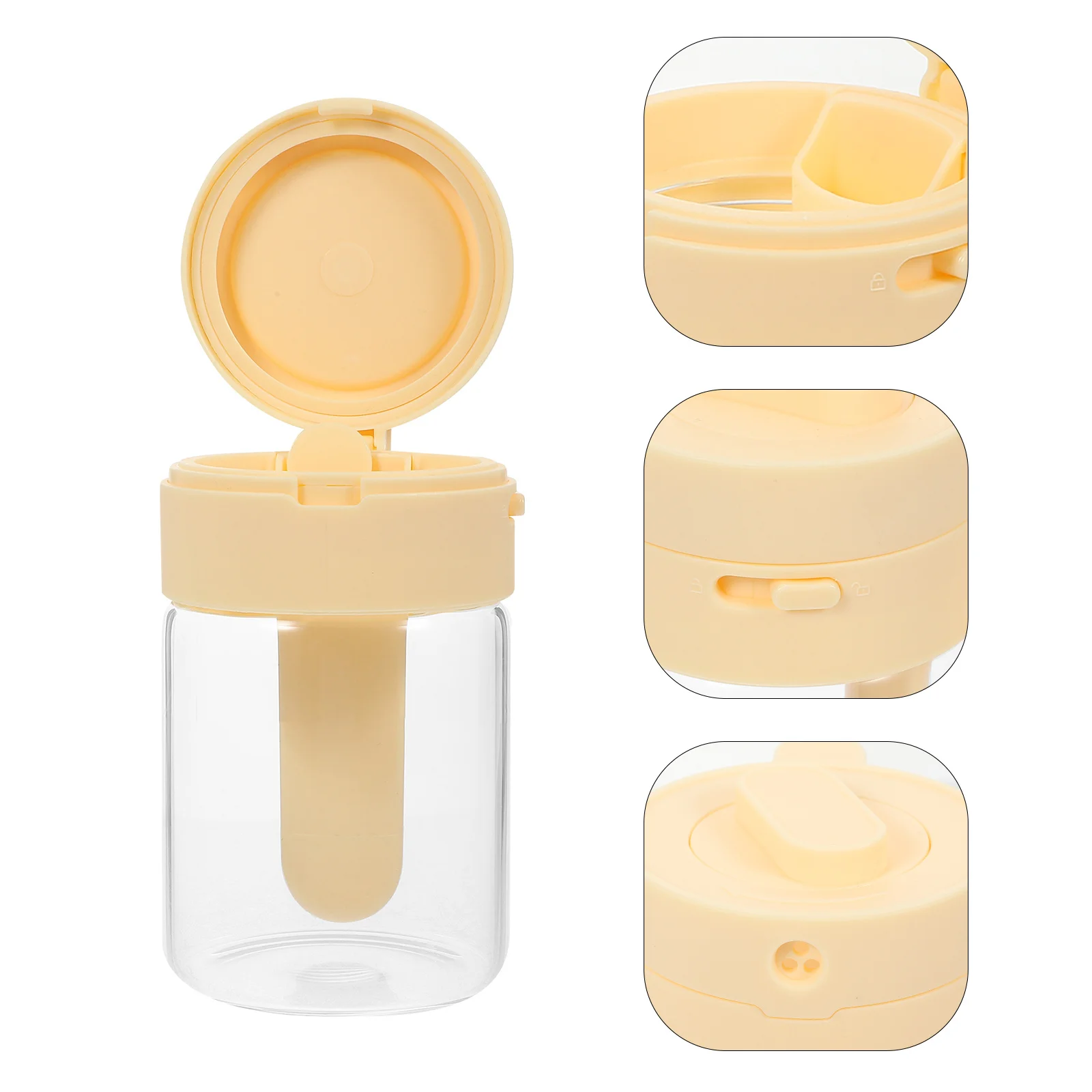 

Classic Kitchen Seasoning Bottle Spice Shaker Elegant Design Reusable Easy Clean Perfect Home Restaurant Storage Container Dry