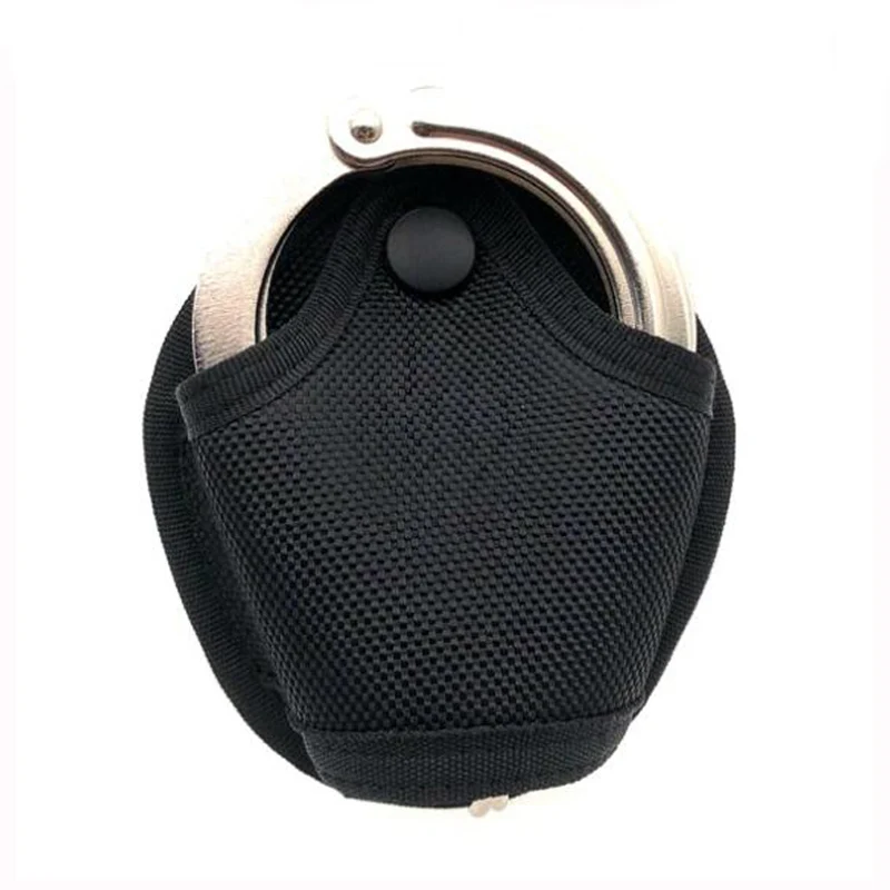 Tactical Hunting Handcuffs Case Pouch Handcuff Bag Key Chain Ring Quick Pull Holder Cuff Outdoor Police Security Waist Bag