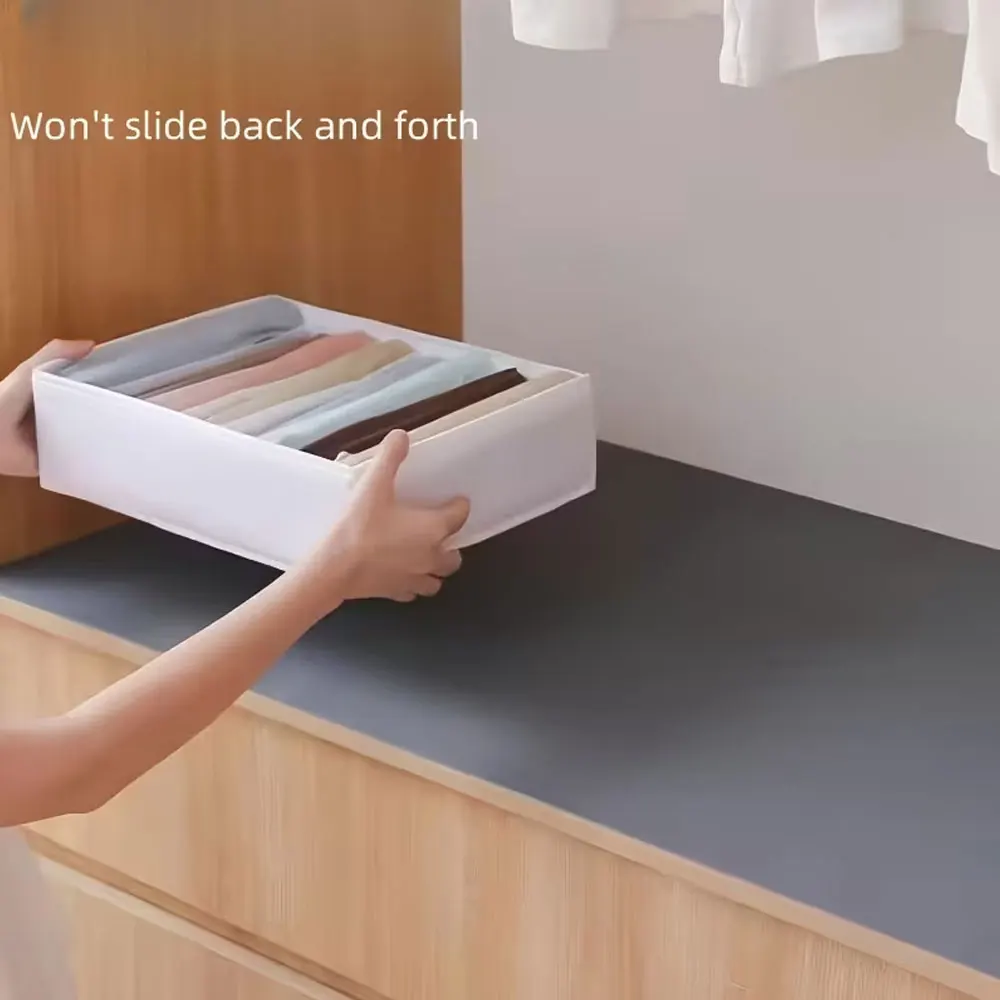 Non-adhesive Storage Mat for Cabinet Drawer Refrigerator, Full Features Waterproof Oilproof Moistureproof Dustproof Anti-slip, F