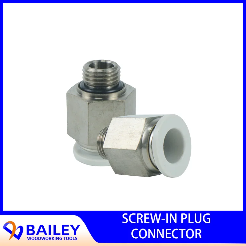 BAILEY 5PCS 4-011-01-1186 Screw-in Plug Connector GERAD.D=12 G1/4 for Homag Machine Woodworking Tool