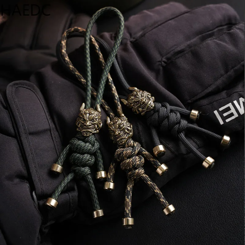 

HAEDC Handmade Woven Paracord Keychain Bag Pendant DIY Accessories EDC Pendant