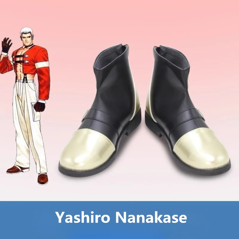 

Hot Game KOF Yashiro Nanakase Cosplay Costume Shoes Anime Handmade Faux Leather Boots