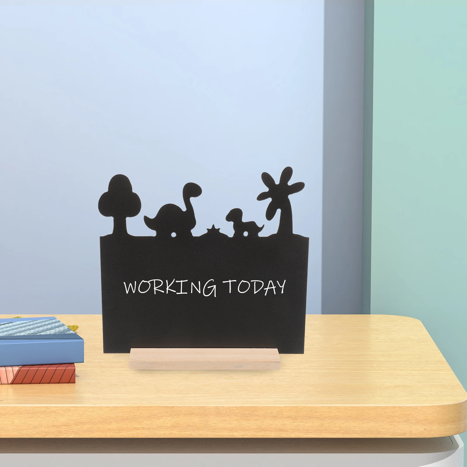 

1pcs Wooden Signs Chalk Board Easel Sign Mini Blank Message Boards Small DIY Home Decor Craft Pieces Table Top Displays