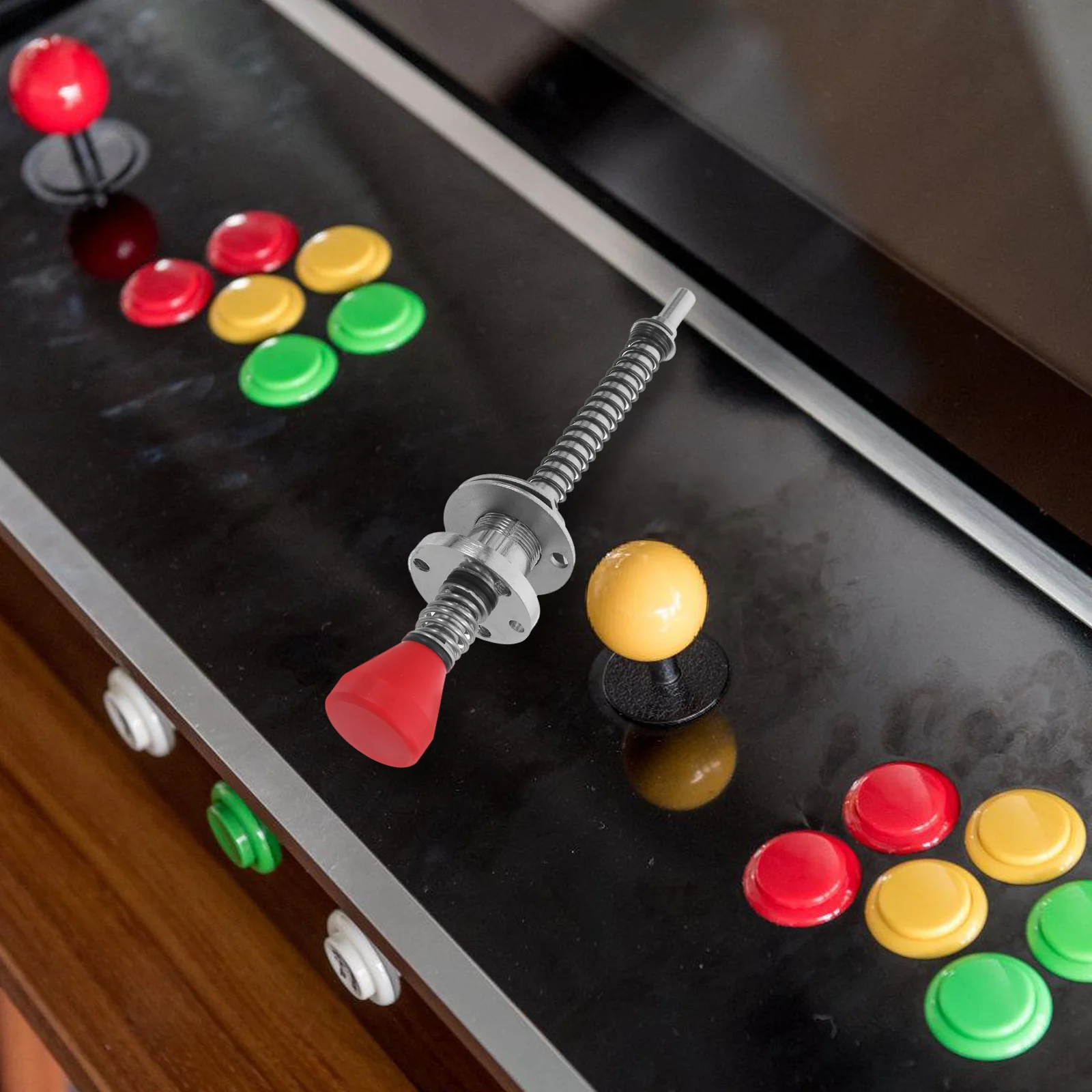 

Pinball Machine Pull Rod Heavy Duty Alloy Thick Rod Spring Control Smooth Lever Stable for Home and Commercial Use