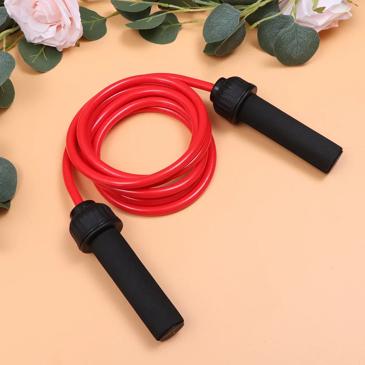 

Weighted Jump Rope Adult Exercise Ropes Fitness Handles Workout Skipping Woman Bearing Child