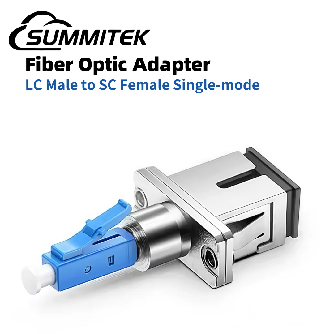 

SUMMITEK LC Male to SC Female Fiber Optic Adapter FTTP Optical Patch Cord Pigtail Docking Connector for Visual Fault