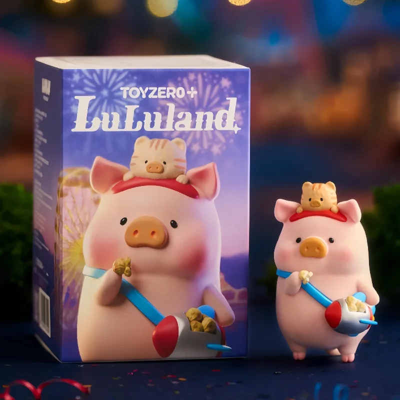 متوفر في المخزون لولو الخنزير سلسلة الجنة الملونة صندوق أعمى الحلي التماثيل ديكور المنزل سطح المكتب صندوق غامض نموذج الدمى لطيف