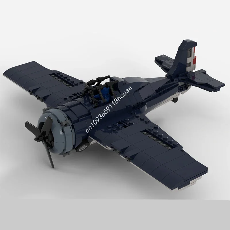 

552 детали MOC F4F4 Wildcat, конструктор, развивающие модульные игрушки, подарки на день рождения и Рождество