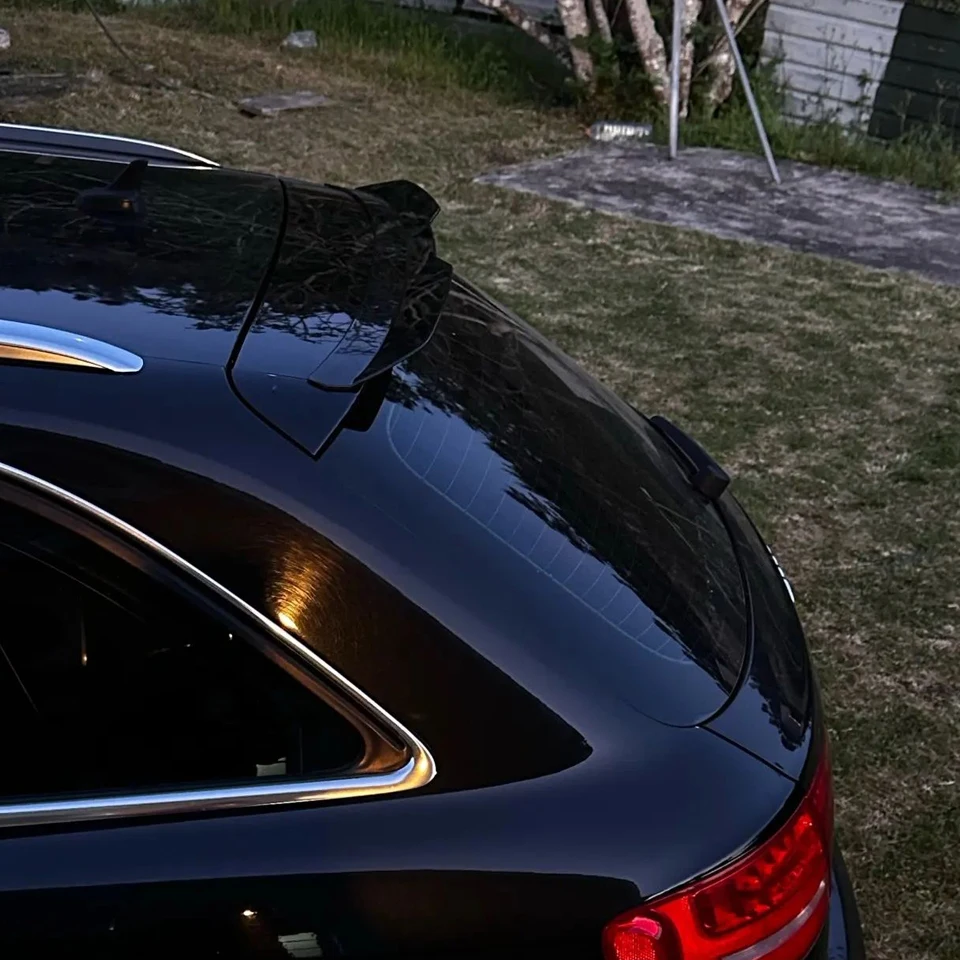 

Для Audi Q3 2013-2017 Хэтчбек: Глянцевый черный спойлер на крышу из ABS-пластика в стиле Maxton, тюнинг-комплект для кузова