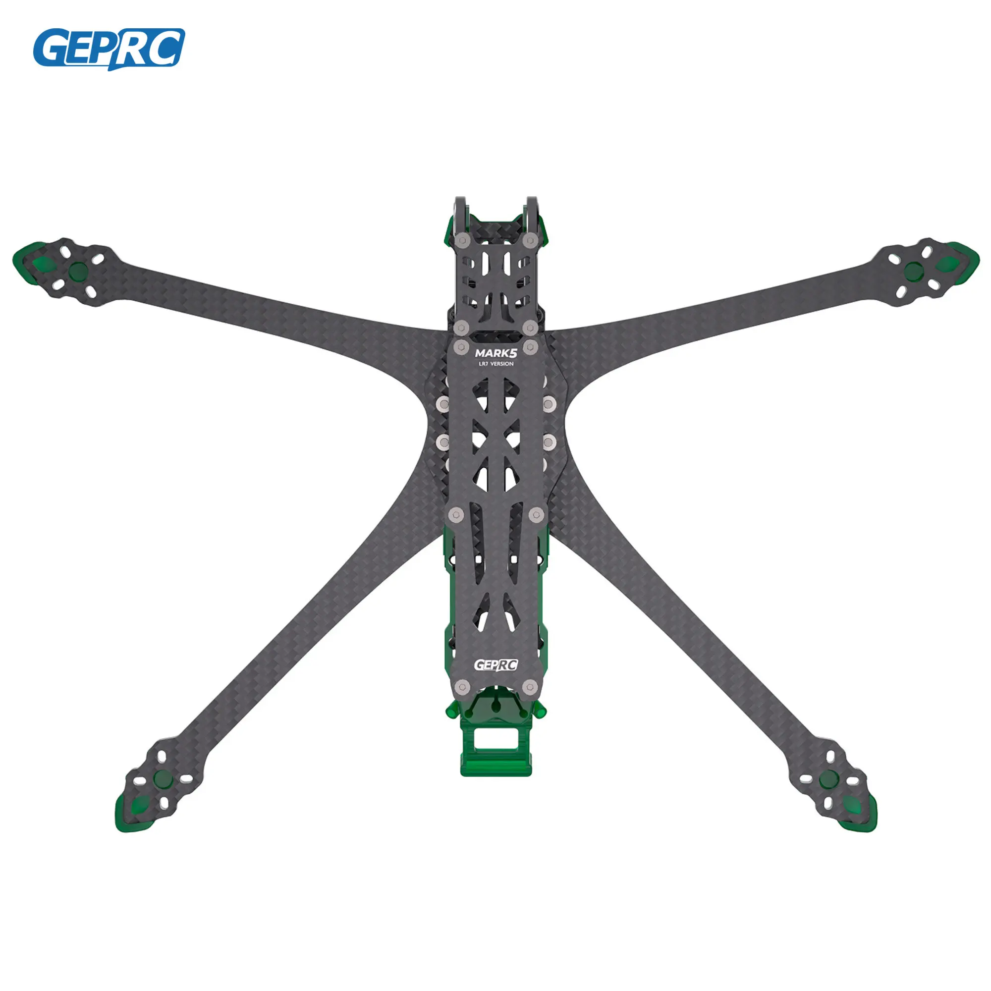 กรอบ GEP-MK5D-LR7ชิ้นส่วนใบพัดอุปกรณ์เสริม Quadcopter FPV ฟรีสไตล์ RC โดรนแข่ง7นิ้ว