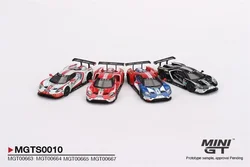 MINI GT 1:64 Ford GT LMGTE PRO 2019 24 Hrs of Le Mans 4 Cars Set limited3000 Diecast Model Car