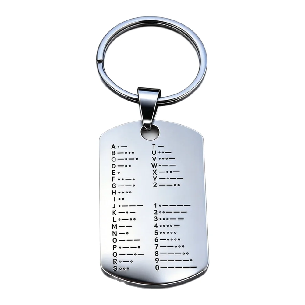 Ham Radio Accessory CW Training Coin Stainless Steel Engraved Decorative Keepsake Enhance Communication Skills