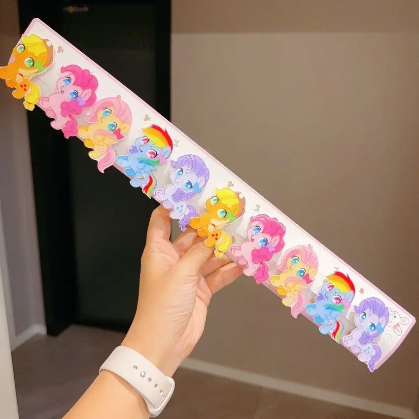 

My Little Pony Hair Clip Fun Pony Cartoon Acrylic Hair Clip Small Clips Accessories Top Clip Side Clip Claw Clip