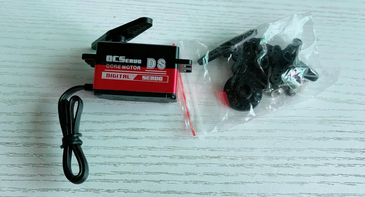 OCS-D185 OCServo de acero sin núcleo para reemplazo de Hitec KST, 6V, 0.1seg, 20kg.cm, perfil bajo, engranaje de alta velocidad, Metal completo