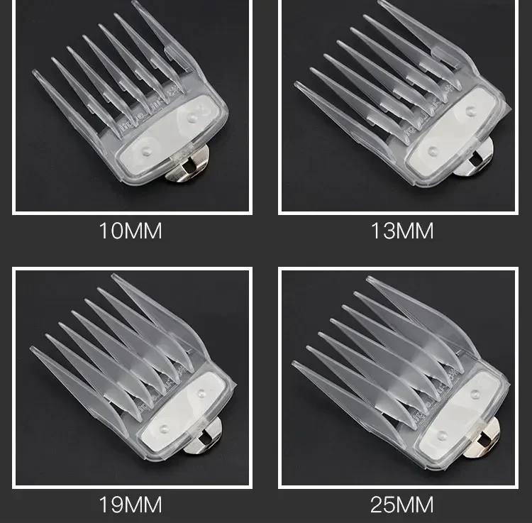 8/10 Stück Haarschneidemaschine Limit Guide Kamm für Wahl und Kemei Trimmer Universal Barber Guide Kamm Haarschnitt Werkzeug Clipper Limit Kämme – Detail 35