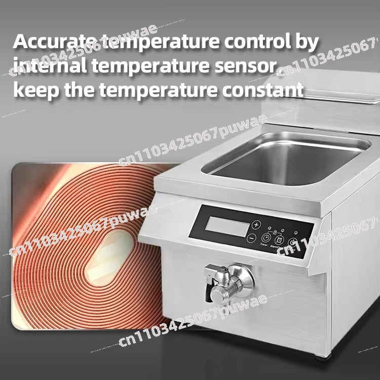 Commercial 12L Electric Induction Deep Fryer High Efficiency Frying Machine