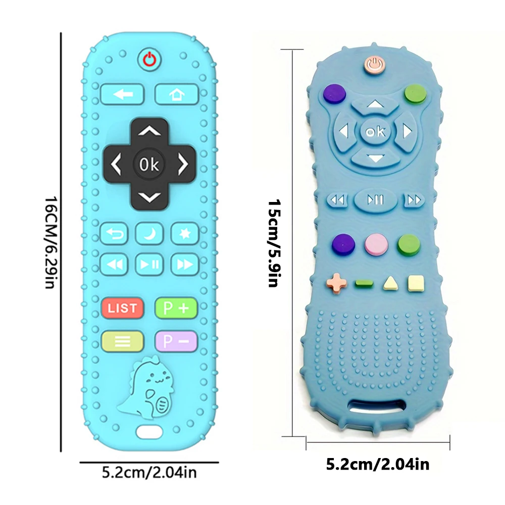 Montessori bebê silicone mordedor brinquedos criança controle remoto meninos meninas presente brinquedos sensoriais