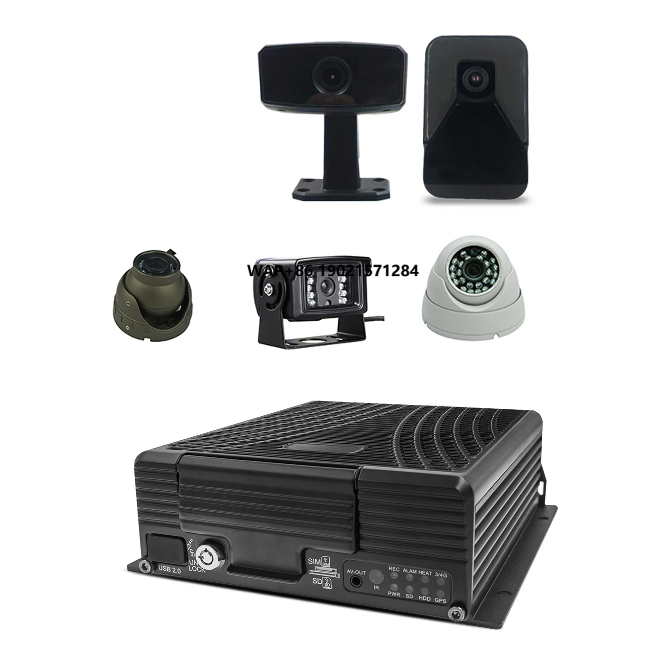 4 Channel Car Monitor Security 4g Wifi Gprs Gps Dvr  Dvr System