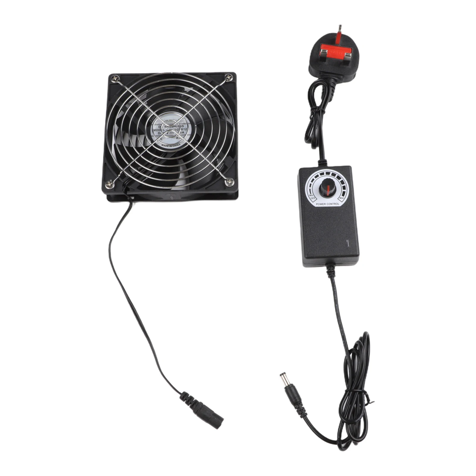 For Gaming Setup Adjustable Case Fan Adjustable Computer Fan Motor Controller Adjustable Speed 3V-12V Fuse-protected