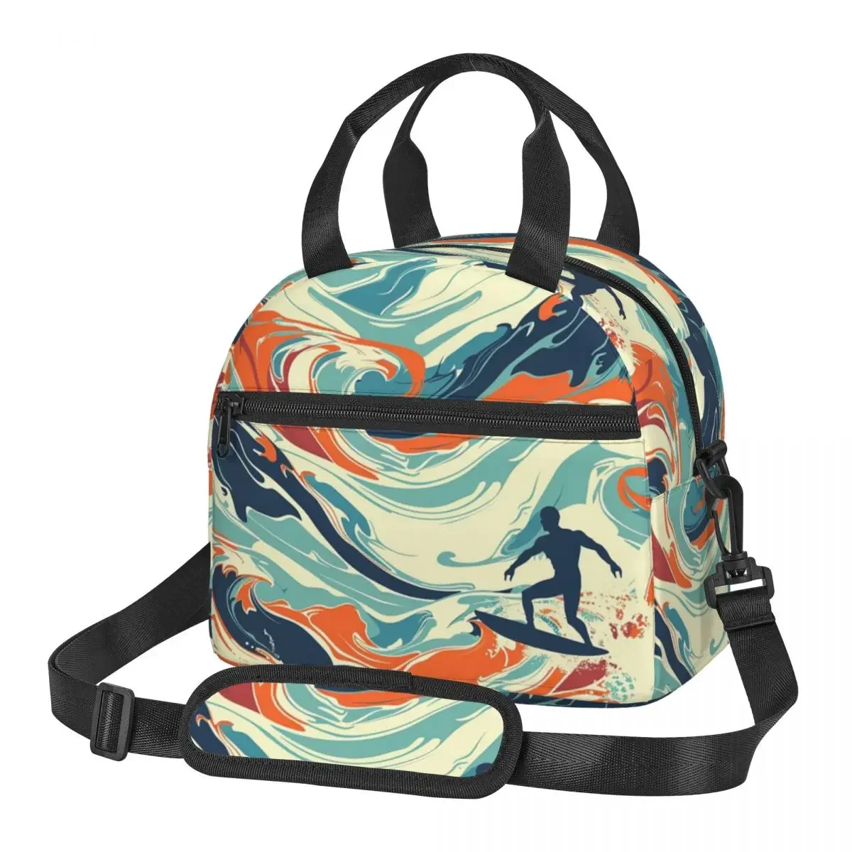 Mr Zogs Surfing Sex Wax Lunch Bags Insulated Bento Box Leakproof Lunch Tote Picnic Bags Cooler Bag for Woman Girl