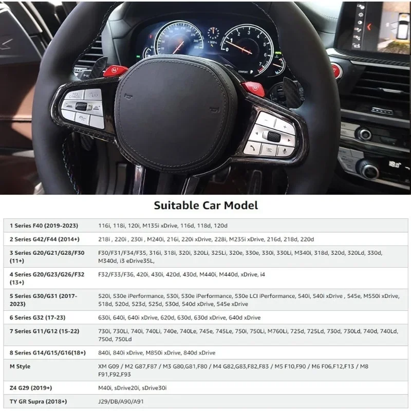 Magnetic Steering Wheel Paddle Shifter For BMW M2 M3 M4 G87 G20 G30 G80 G82 G01 G05 G07 F15 F80 F82 F87 F30 Z4 G29 F30 G22 X3 X - Image 5
