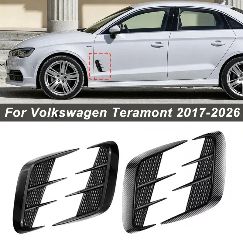 Shark Gills Side Fender Sticker Simulation Air Intake Trim For Volkswagen Teramont 2017-2026 Body Accessories