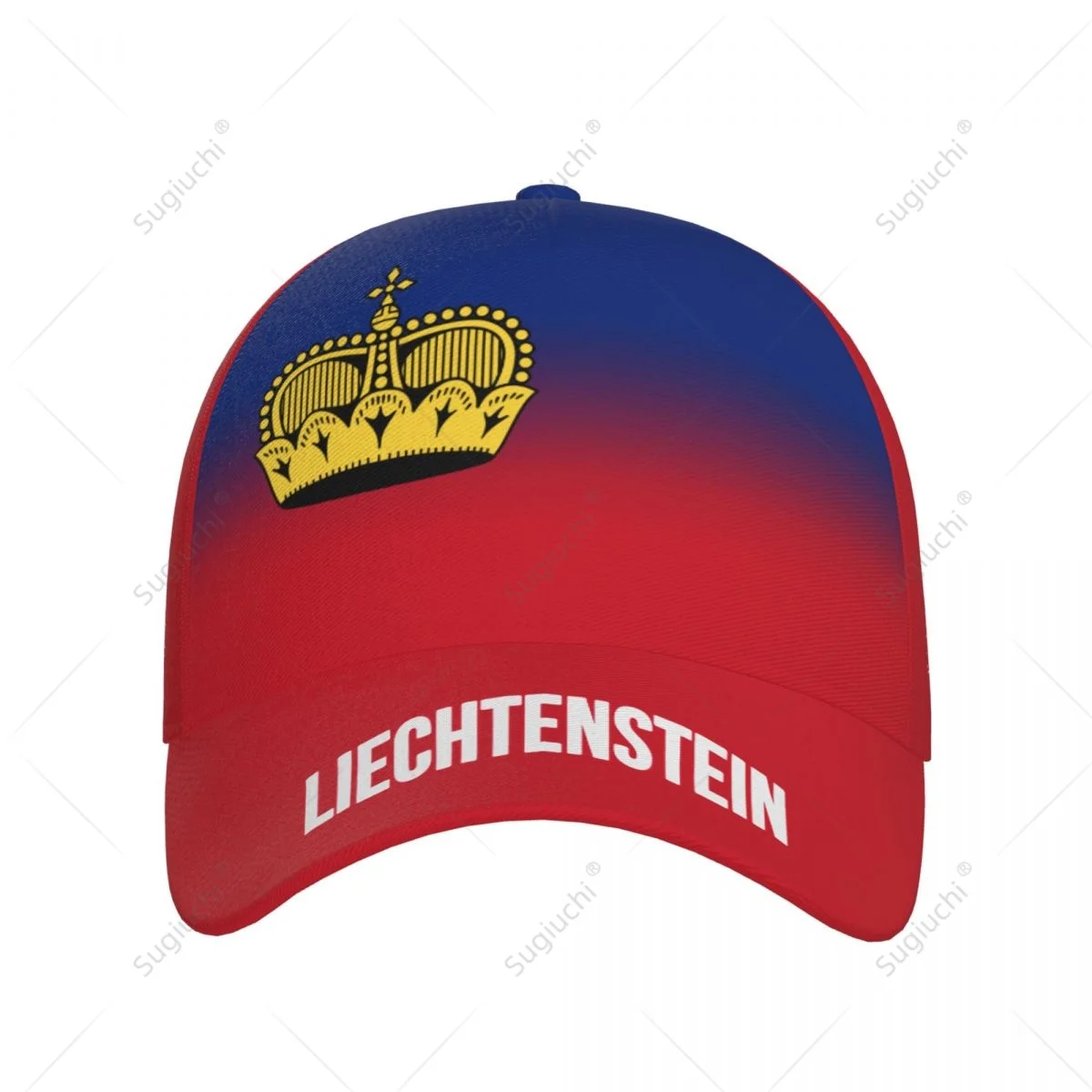 Unisex Baseball Cap Hat Liechtenstein Flag Gradient Color 3D Printing for Tennis Outdoor Bike Bicycle Golf Baseball Sports Fans