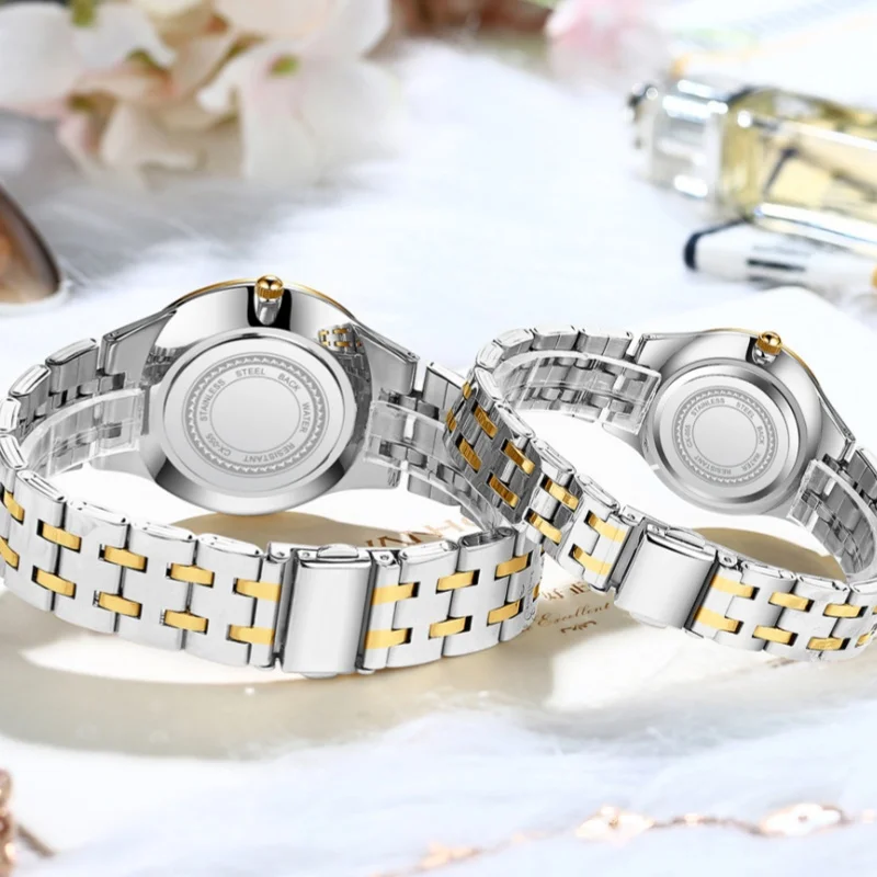 CHENXI-reloj de cuarzo para hombre y mujer, cronógrafo de pulsera, sencillo, fino, resistente al agua, informal, de negocios, para amantes de la moda, 055A