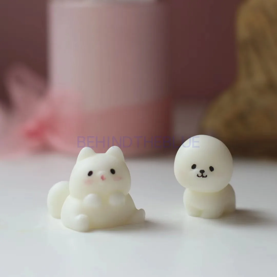 Cute Dog Silicone Mould Candle Mold for Candle Making DIY Chocolate Fondant Cake Molds Food Grade
