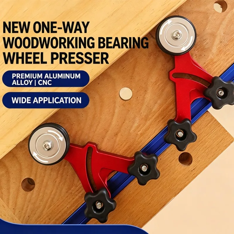 One-way Woodworking Multi-functional Bearing Roller Pressure Device Flip Engraving Machine Table Saw Pressure Roller Tool