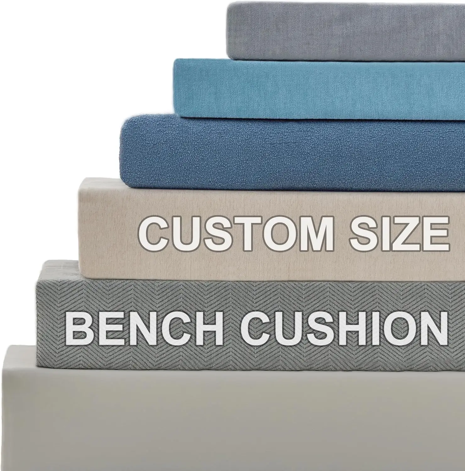 Custom Long Bench Cushions Chair Seat Sofa Pillow Bay Window Cushion Indoor Outdoor Cushion for Garden Bench Seat Swing Backseat