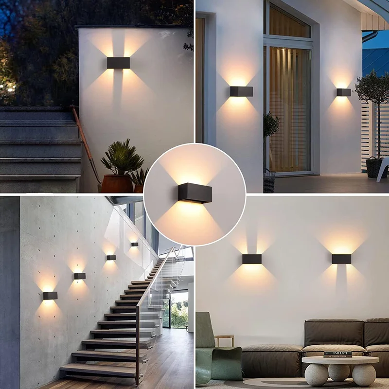 Imagem -06 - Impermeável Led Wall Light Lâmpada de Jardim ao ar Livre Varanda Lâmpada Corredor Arandela Interior Quarto da Escada 85265v Ip65