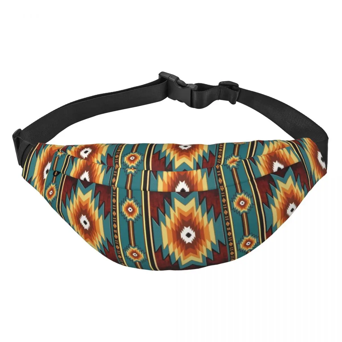 

Custom Ethnic Navajo Southwestern Pattern Poster Fanny Pack Men Women Cool Sling Crossbody Waist Bag Traveling Phone Money Pouch