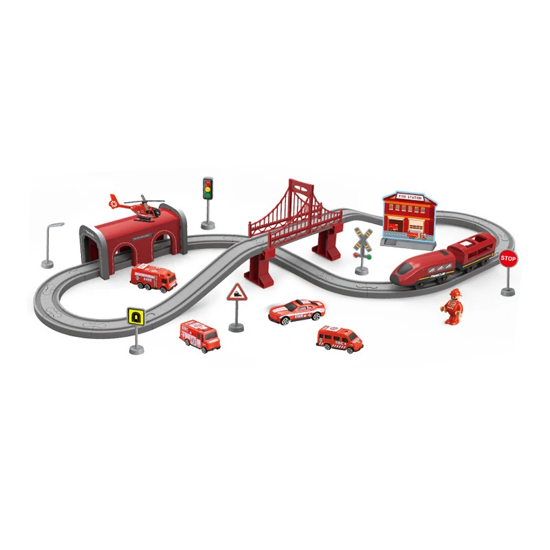 

Kids Toys Track Train Toy Set with Sound