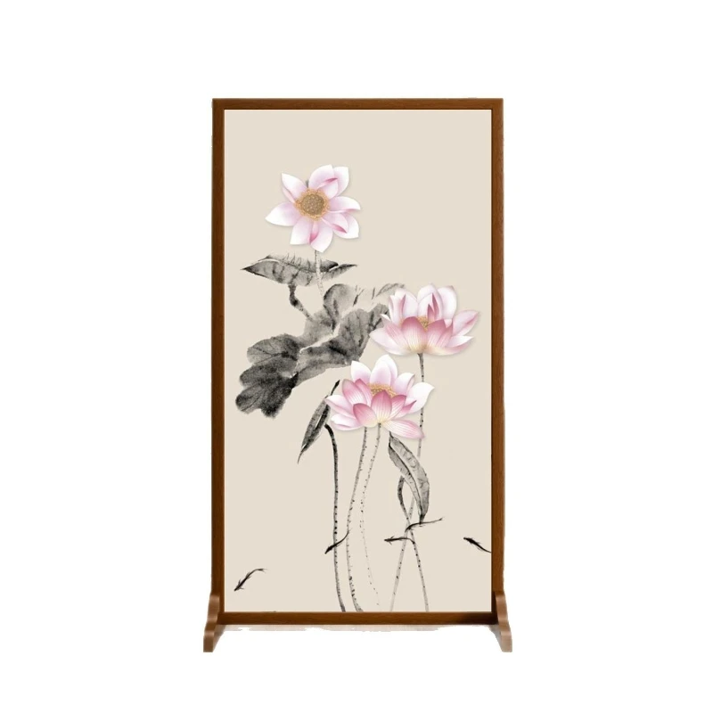 

New Chinese-style simple entrance living room decorative screen partition blocking entrance fabric artist household