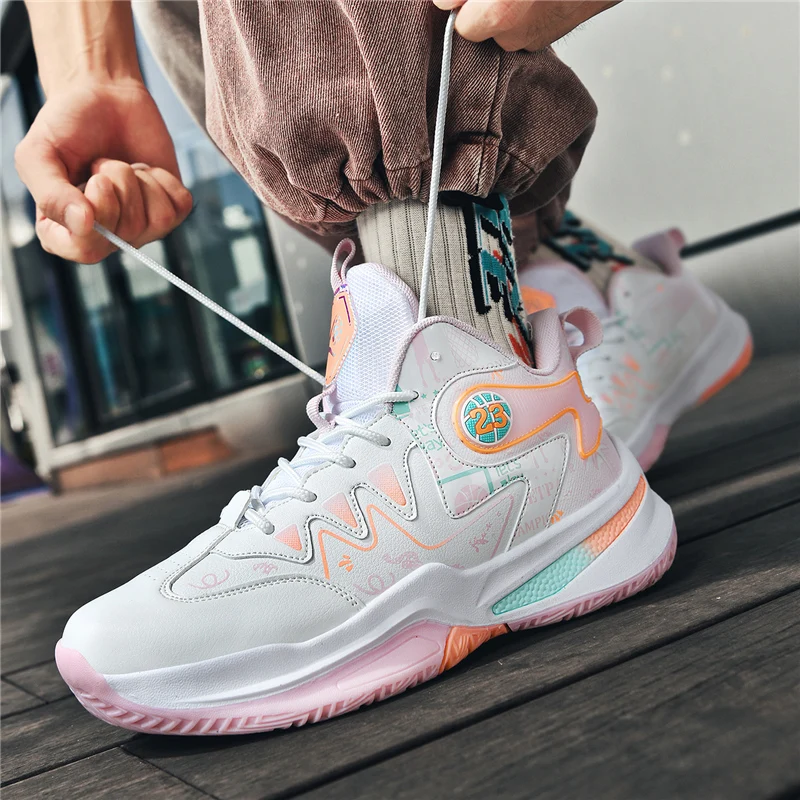 

New Arrival Mens Basketball Shoes Outdoor Athletic Training Sneakers for Women Casual Basketball Sneakers Teenagers Spors Shoes