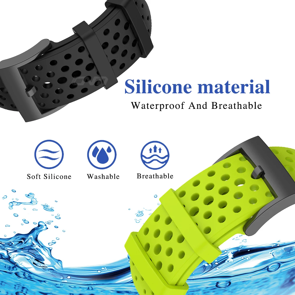 Silicone Bracelet for Suunto 7 9 Baro D5 Spartan Sport wrist hr Smart Watch Watchband Correa Strap For Fossil Q Hybrid