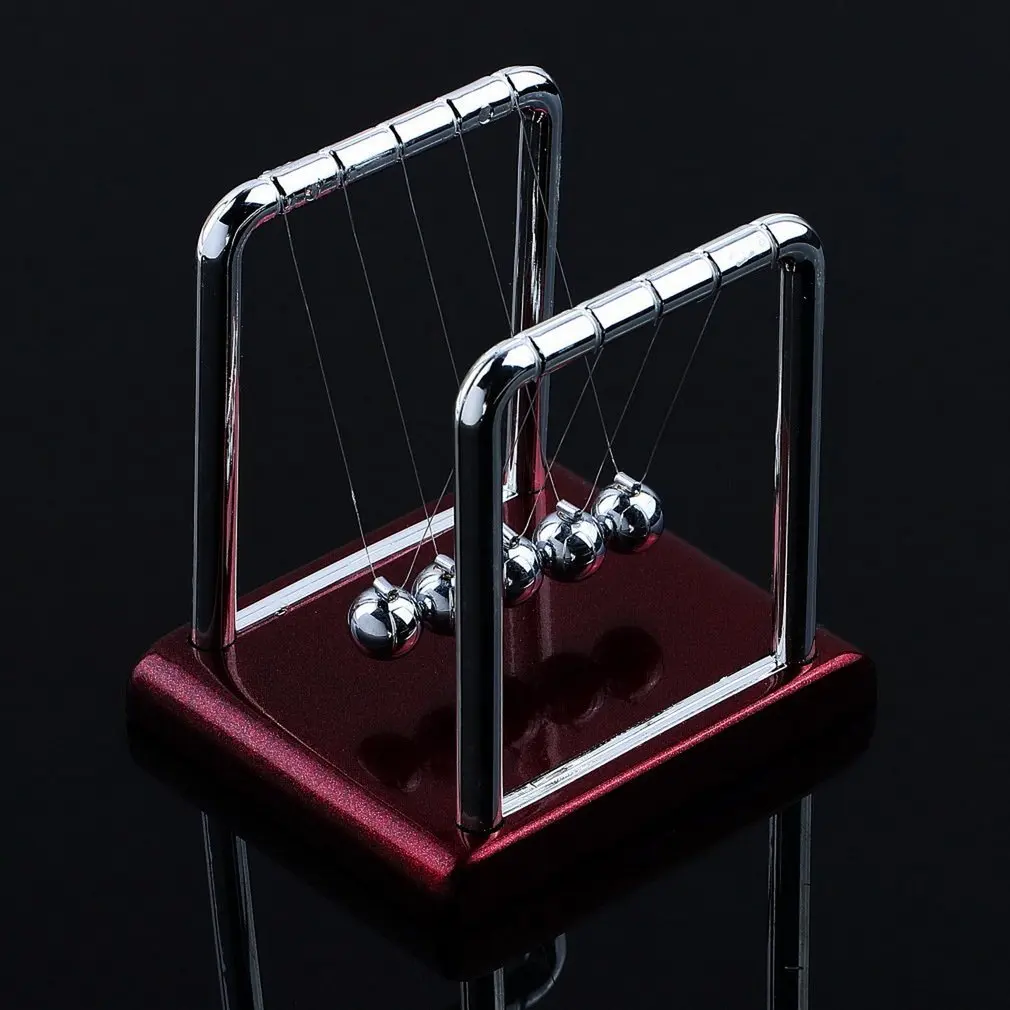 1Pc Newton Cradle wyrównać piłkę szkolne materiały dydaktyczne wahadło fizyczne pulpit żelaza wyrównać piłkę bombki Home Decoration