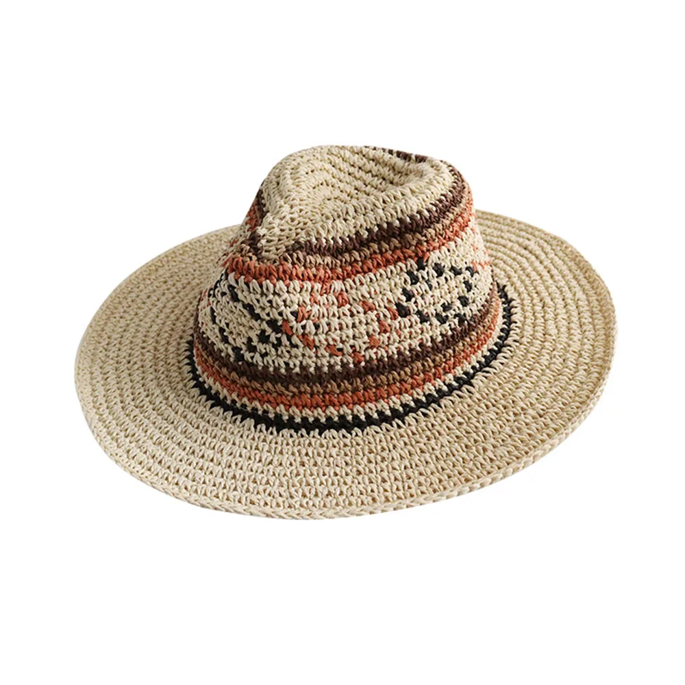 Ethnic Style Fedoras bucket hat Women hat straw hat Beach hats Sun cap Hat male hats for women luxury designer brand Golf cap