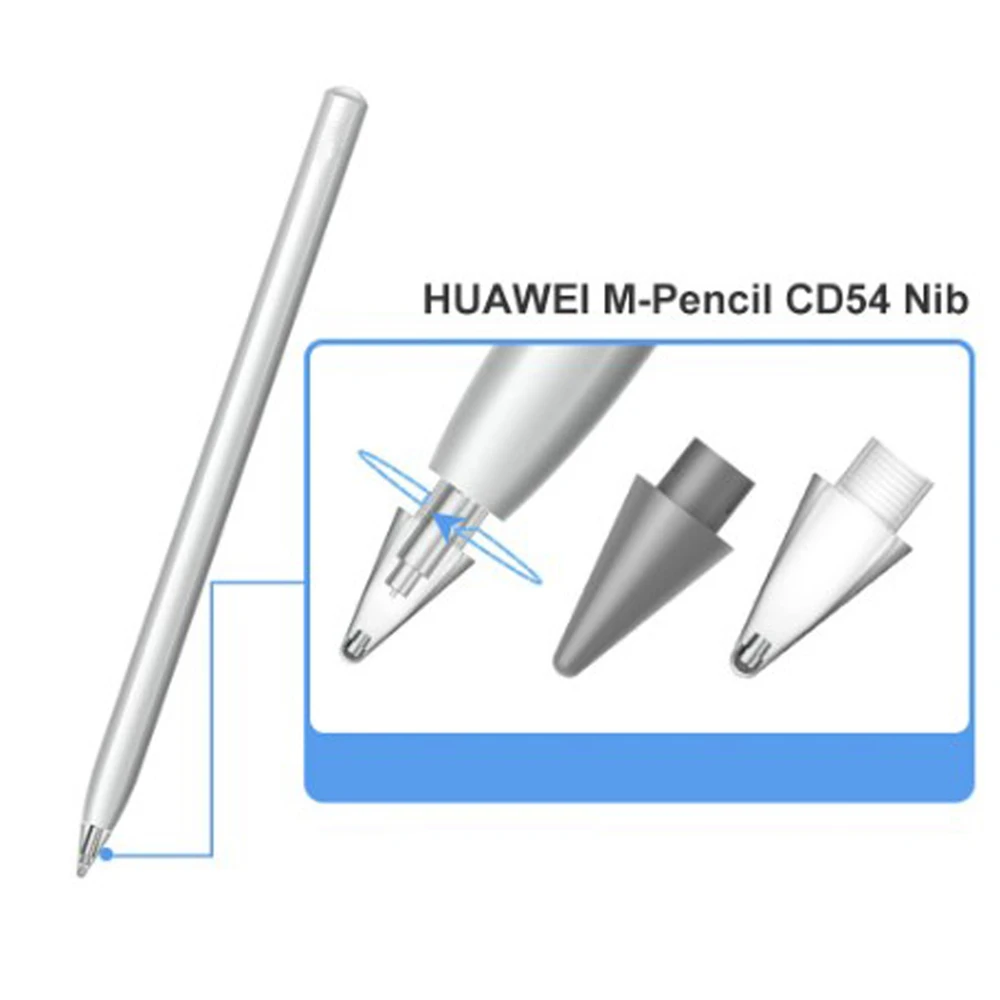 

2 шт. сменные наконечники для карандаша Huawei M-Pencil 2-й стилус наконечник для сенсорного пера M-Pencil 2-го поколения CD54 наконечник карандаша