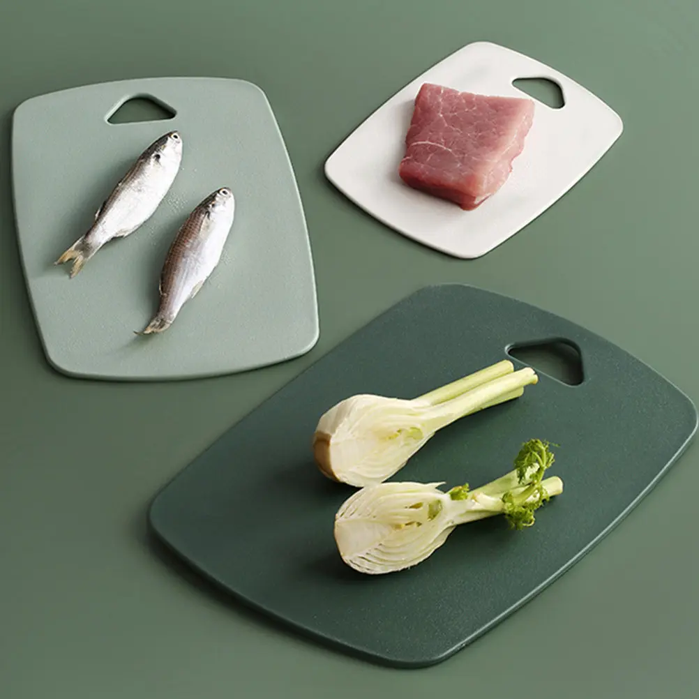 

1Set Kitchen Cutting Boards PP Material 3 Different Sizes Hanging Hole Non-Slip Plastic Chopping Boards for Home Kitchen