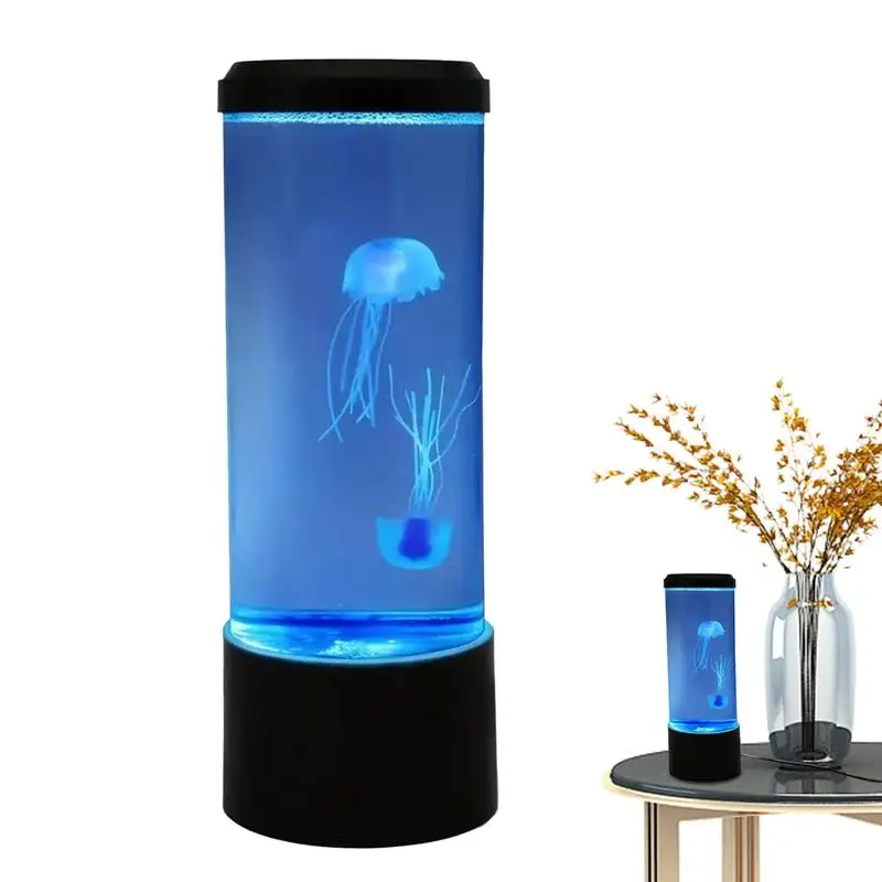 

LED Jellyfish Lamp LED 7 Color Changing Night Light USB Jellyfish Lamp Small Mood Light Aquarium Electric Light Lamp For Living