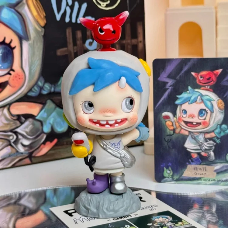 Original POP MART POLAR Monster Village Serie Saison 3 Blind Box Actionfigur Spielzeug Desktop-Dekoration Ornament Überraschungsgeschenk – Detail 8